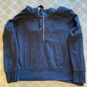 Dark blue half zip jacket